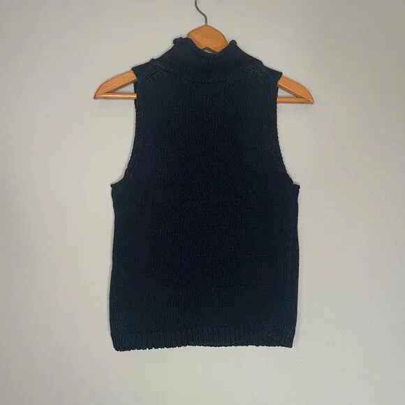 J. Crew Black Sleeveless Sweater - Picture 2 of 4